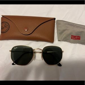 Rayban 54mm Hexagon Sunglasses